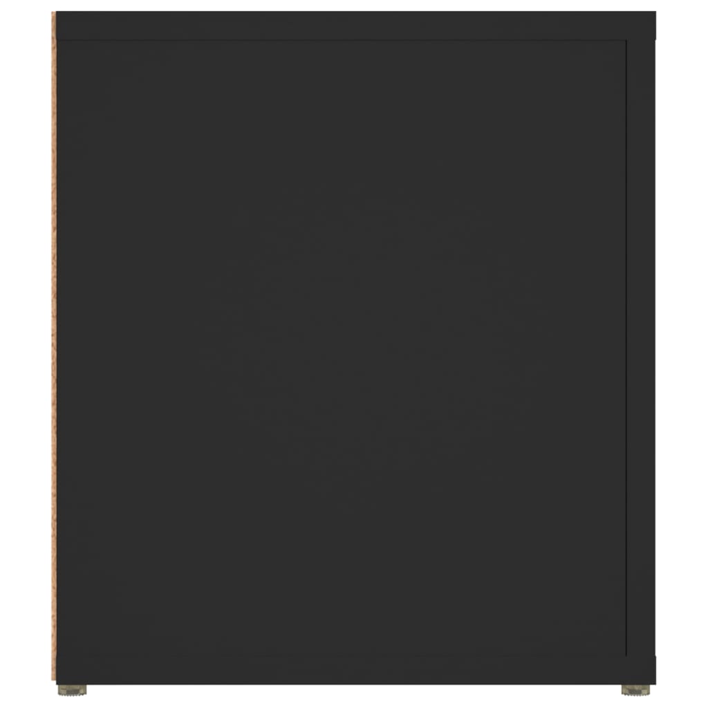 TV cabinets, 2 pcs, black, 80x31.5x36cm, wood