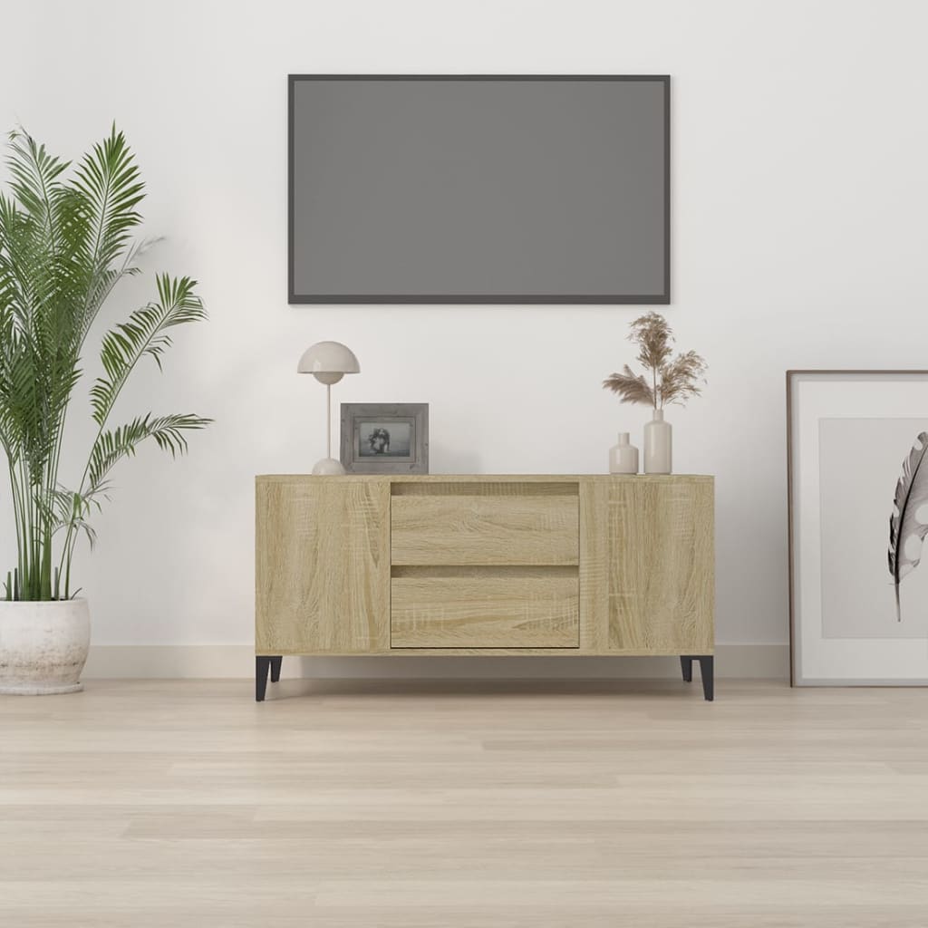 TV cabinet, oak, 102x44.5x50cm, treated wood