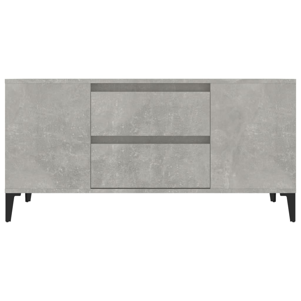TV cabinet, concrete grey, 102x44.5x50cm, wood