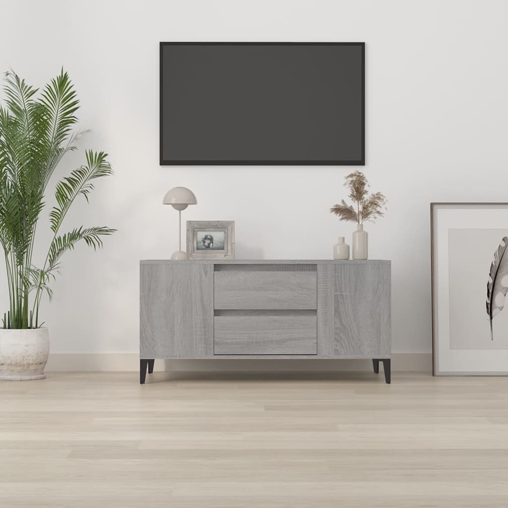 TV skapītis, pelēks ozols, 102x44,5x50cm, koks