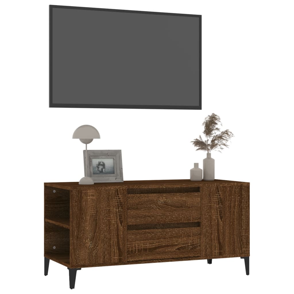 TV skapītis, brūns ozols, 102x44,5x50cm, koks