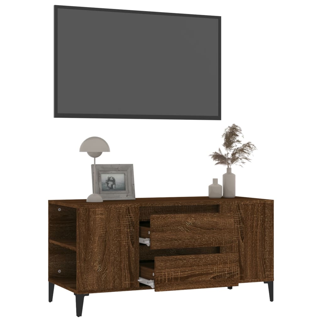 TV skapītis, brūns ozols, 102x44,5x50cm, koks