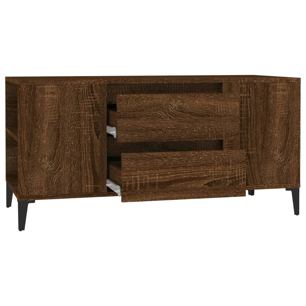 TV skapītis, brūns ozols, 102x44,5x50cm, koks