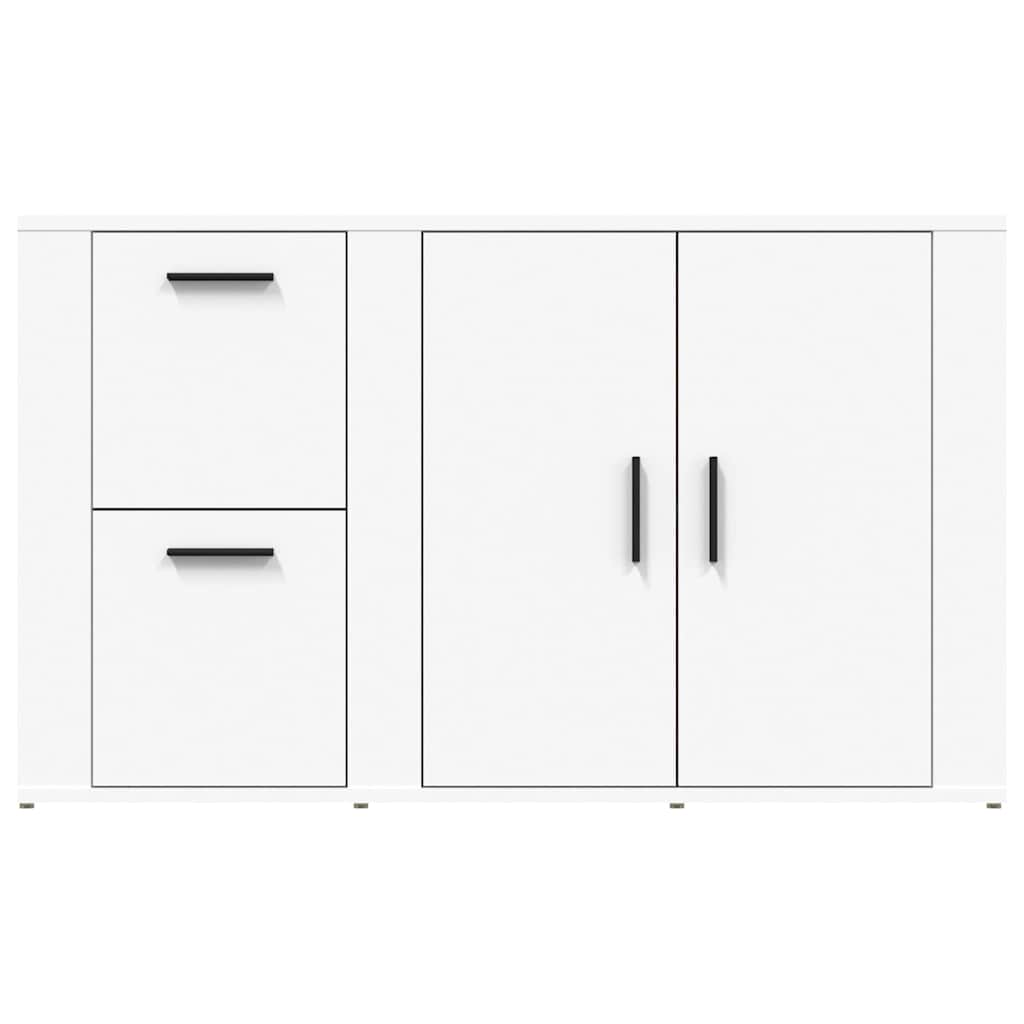 Side cabinet, white, 100x33x59.5cm, engineered wood
