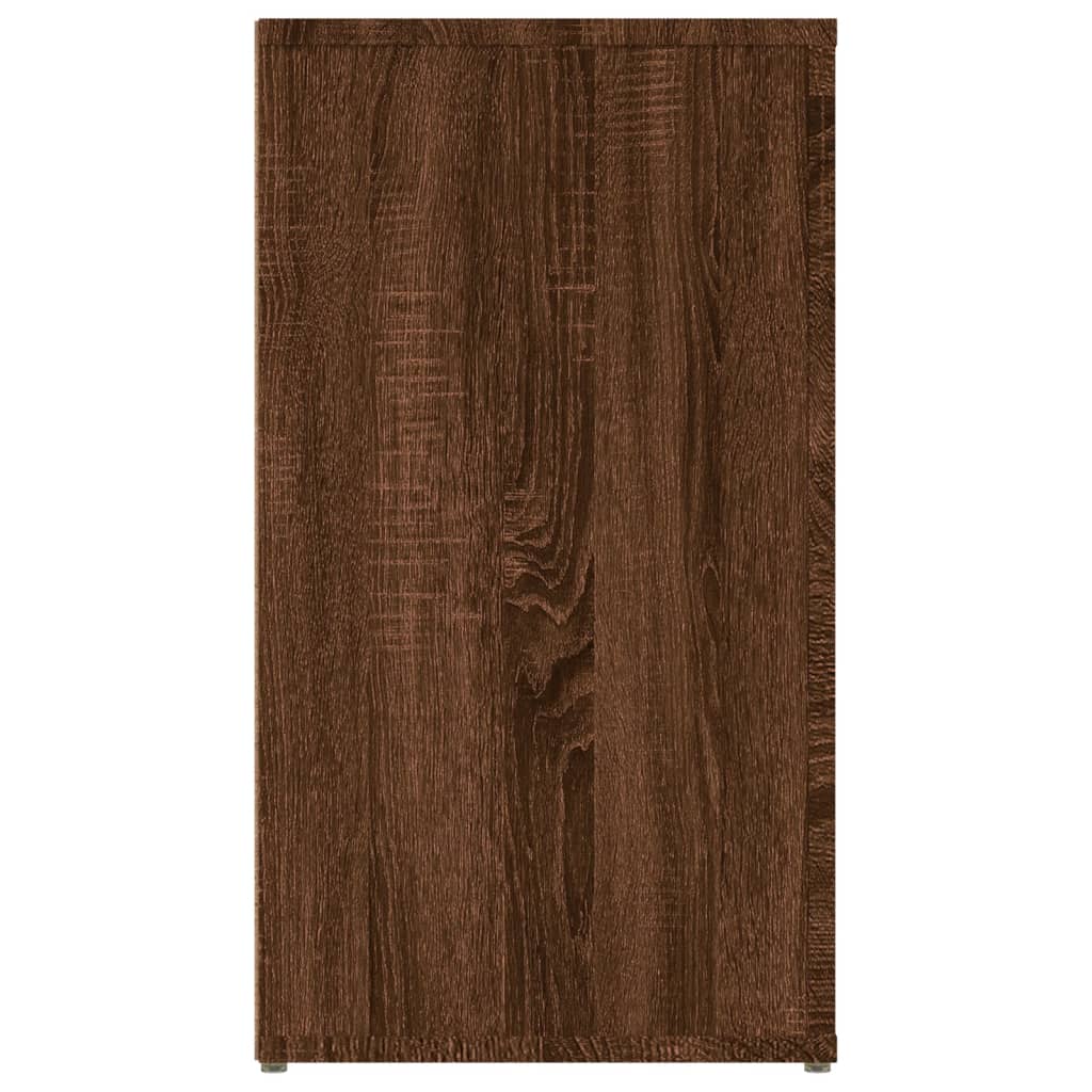 Šoninė spintelė, ruda ąžuolo, 100x33x59,5cm, apdirbta mediena