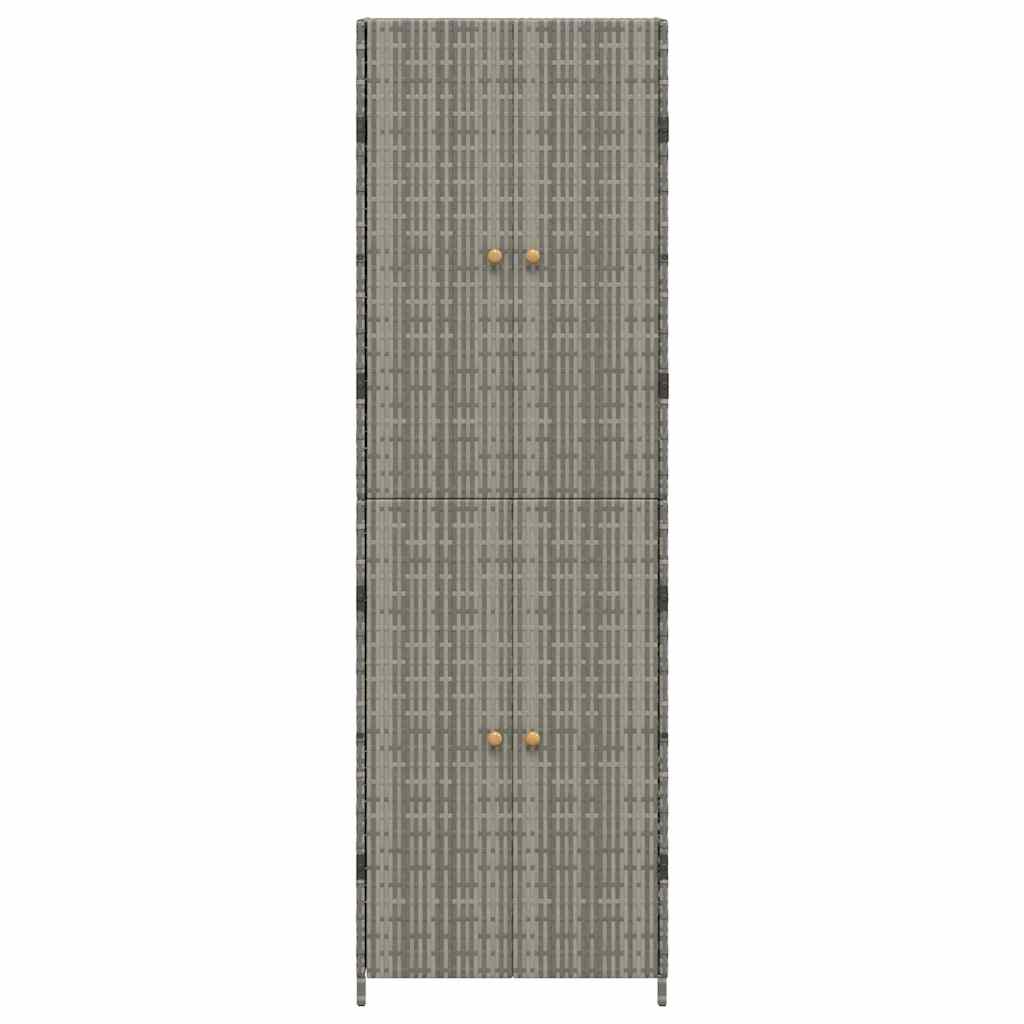 Dārza skapis mantām, pelēks, 59x40x180cm, polirotangs