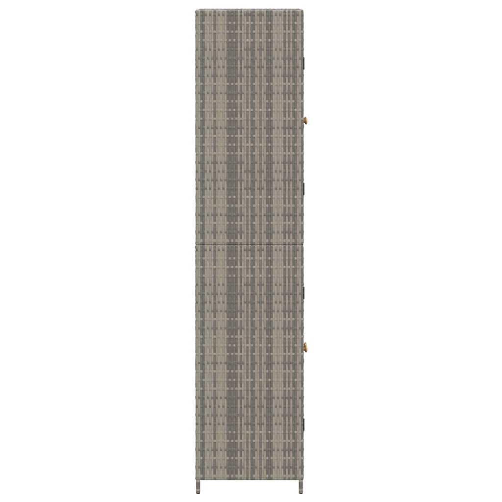 Dārza skapis mantām, pelēks, 59x40x180cm, polirotangs