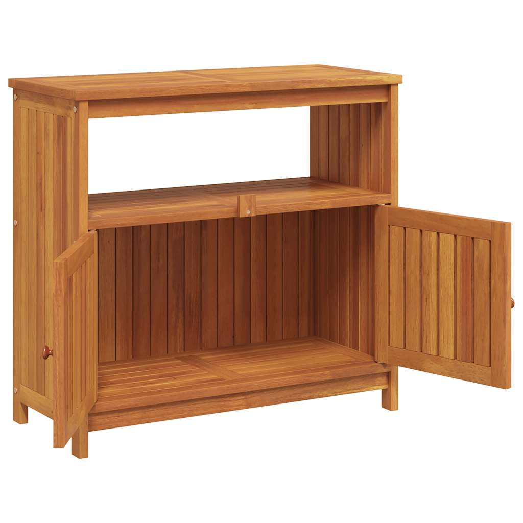 Konsolinis sodo staliukas, 80x35x75cm, akacijos masyvas