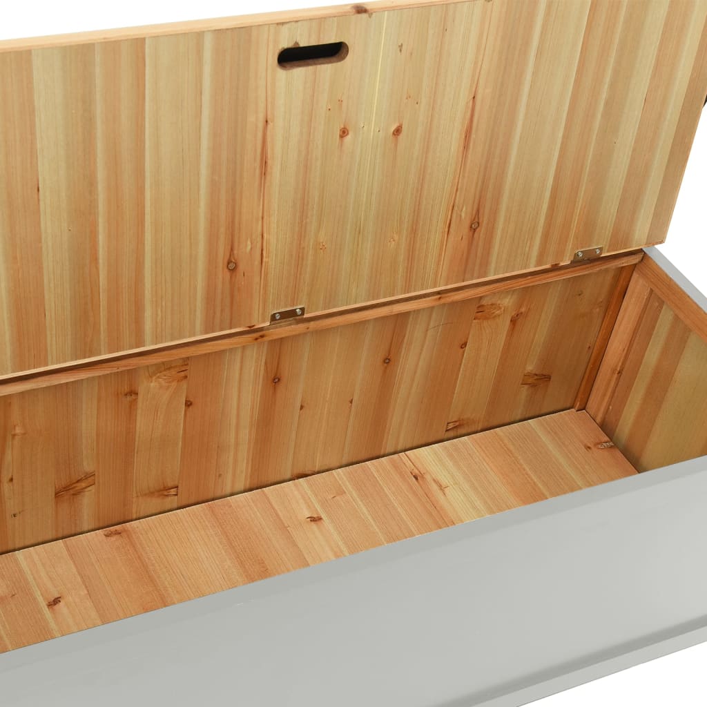 Bench, grey, 107x45x75.5cm, solid spruce