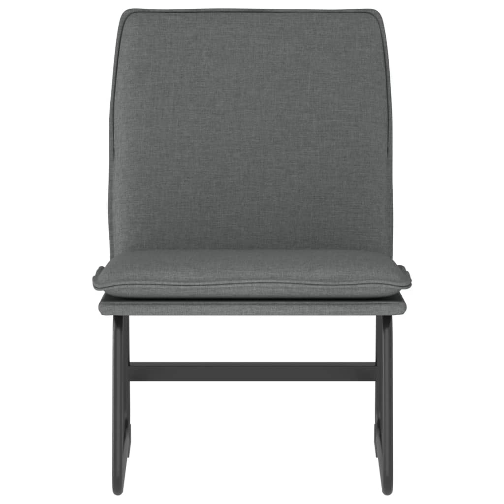 Lounge chair, dark grey, 52x75x76cm, fabric