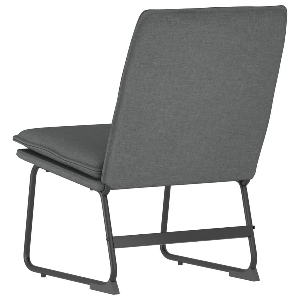 Lounge chair, dark grey, 52x75x76cm, fabric