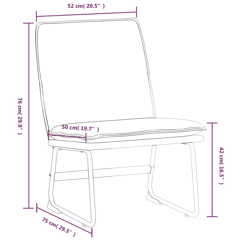 Lounge chair, dark grey, 52x75x76cm, fabric
