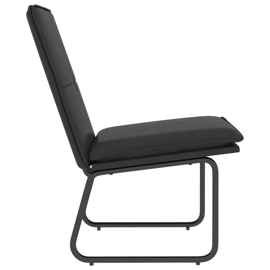 Relax chair, black, 54x75x76cm, artificial leather