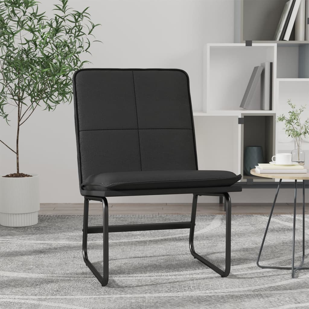 Relax chair, black, 54x75x76cm, artificial leather