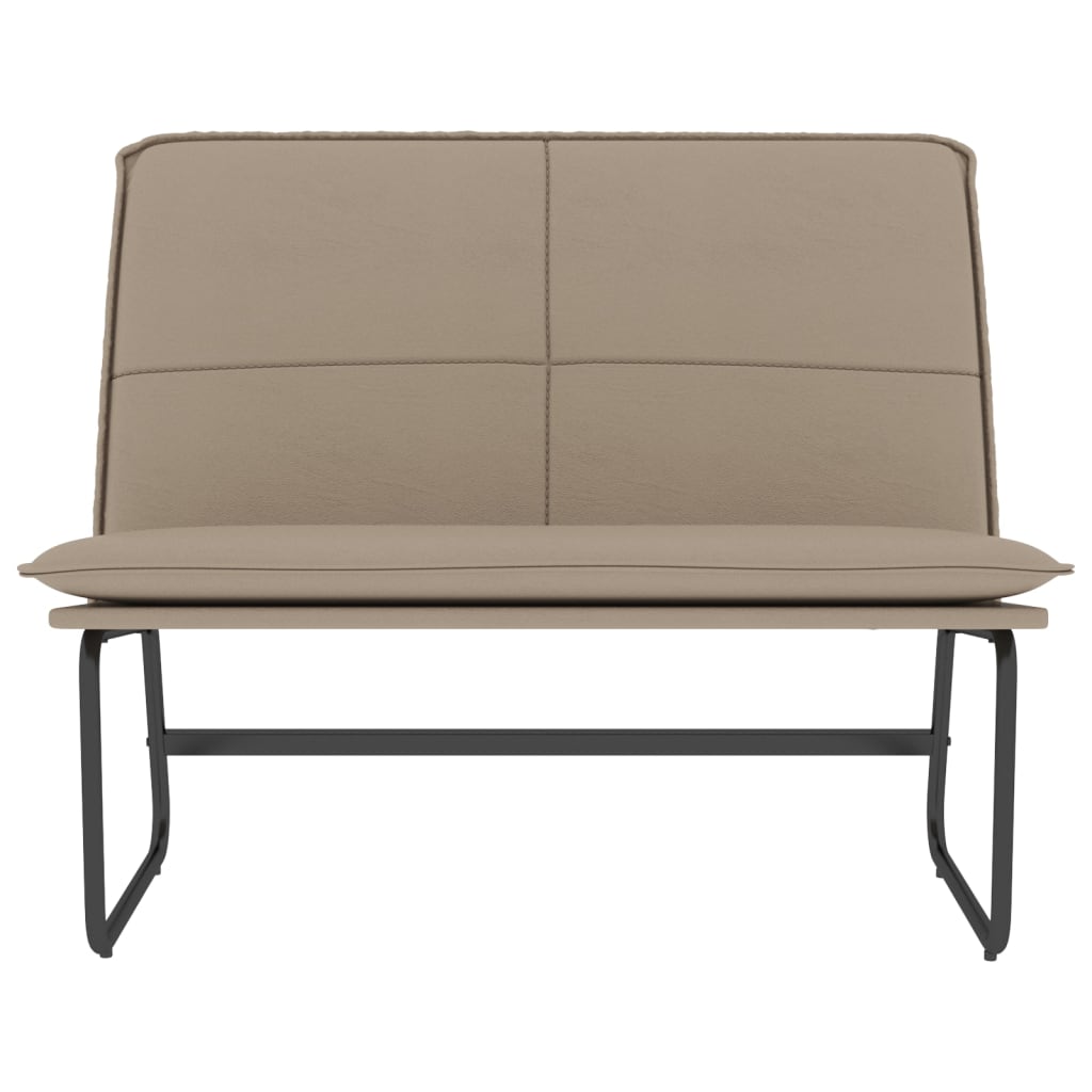 Bench, cappuccino color, 100x75x76cm, artificial leather