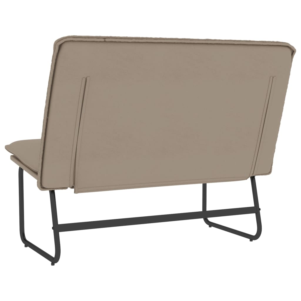 Bench, cappuccino color, 100x75x76cm, artificial leather
