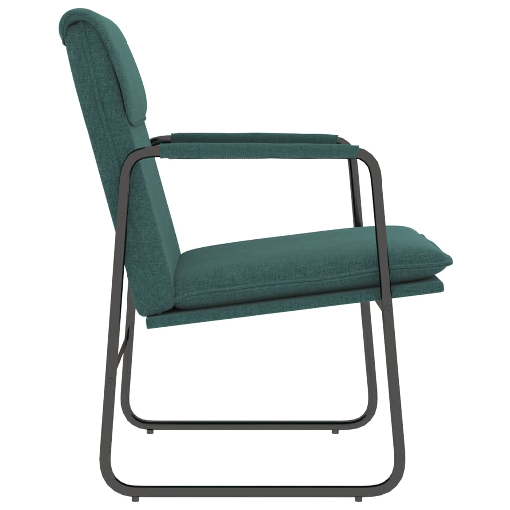Recliner, dark green, 55x64x80cm, fabric