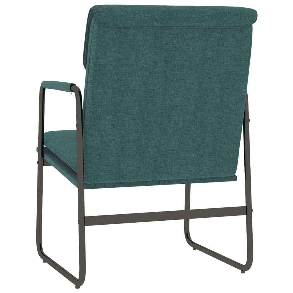 Recliner, dark green, 55x64x80cm, fabric