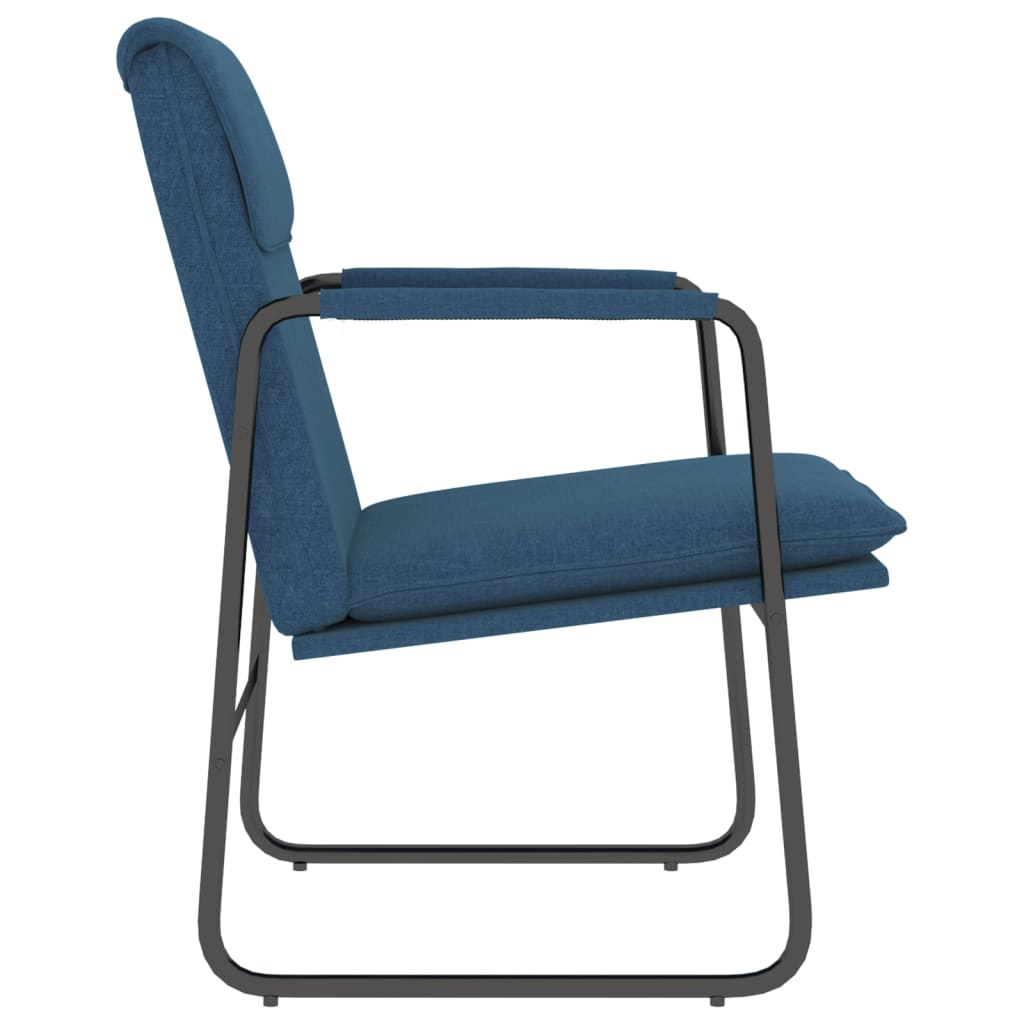 Recliner, blue, 55x64x80cm, fabric