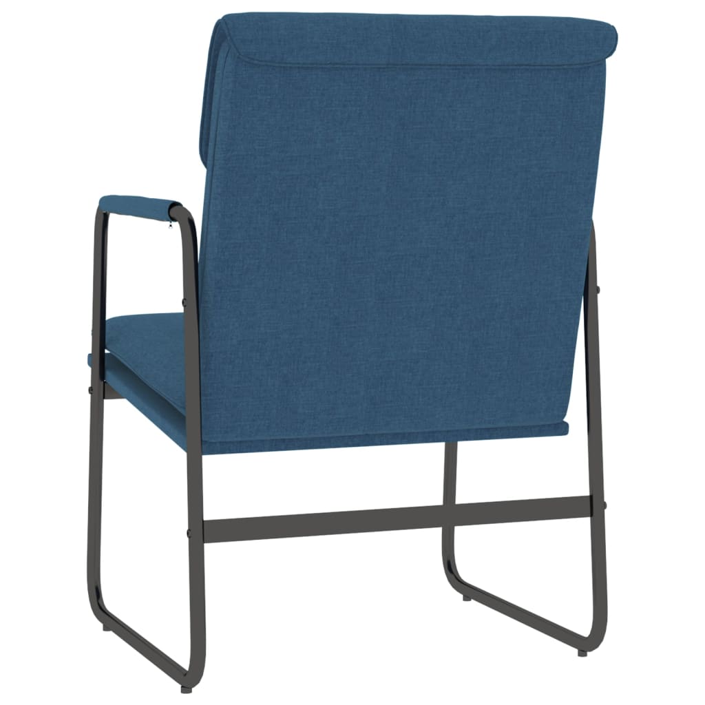 Recliner, blue, 55x64x80cm, fabric