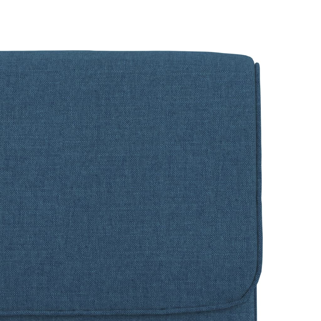 Recliner, blue, 55x64x80cm, fabric