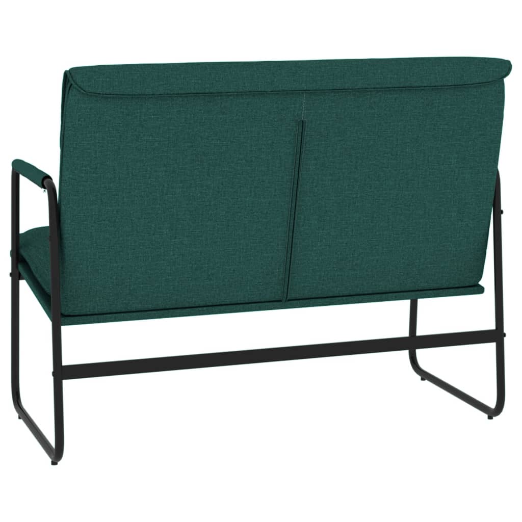 Bench, dark green, 100x64x80cm, fabric