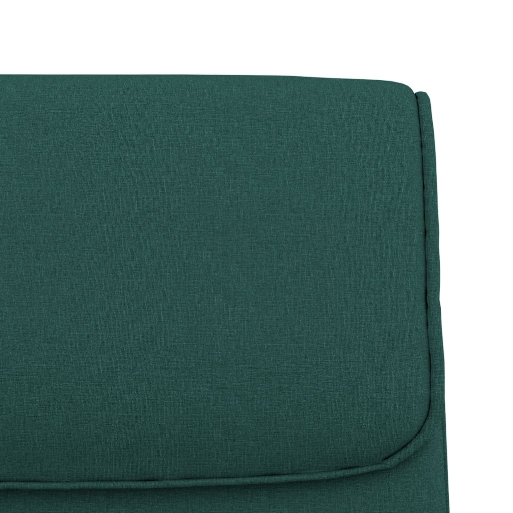 Bench, dark green, 100x64x80cm, fabric