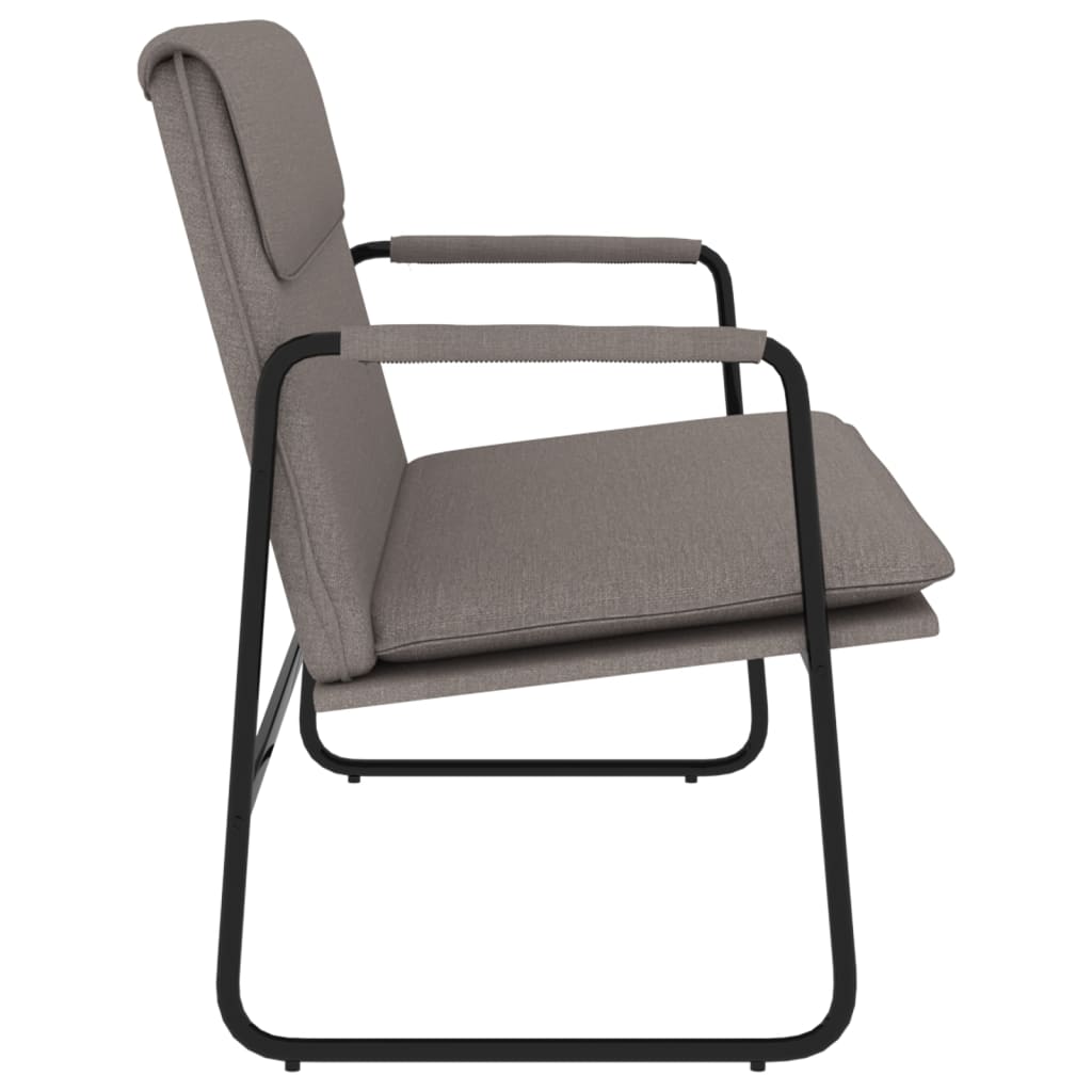 Bench, taupe, 100x64x80cm, fabric