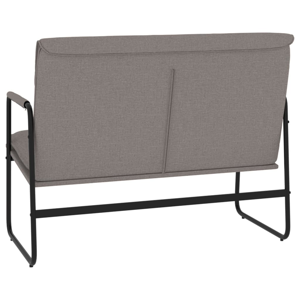 Bench, taupe, 100x64x80cm, fabric