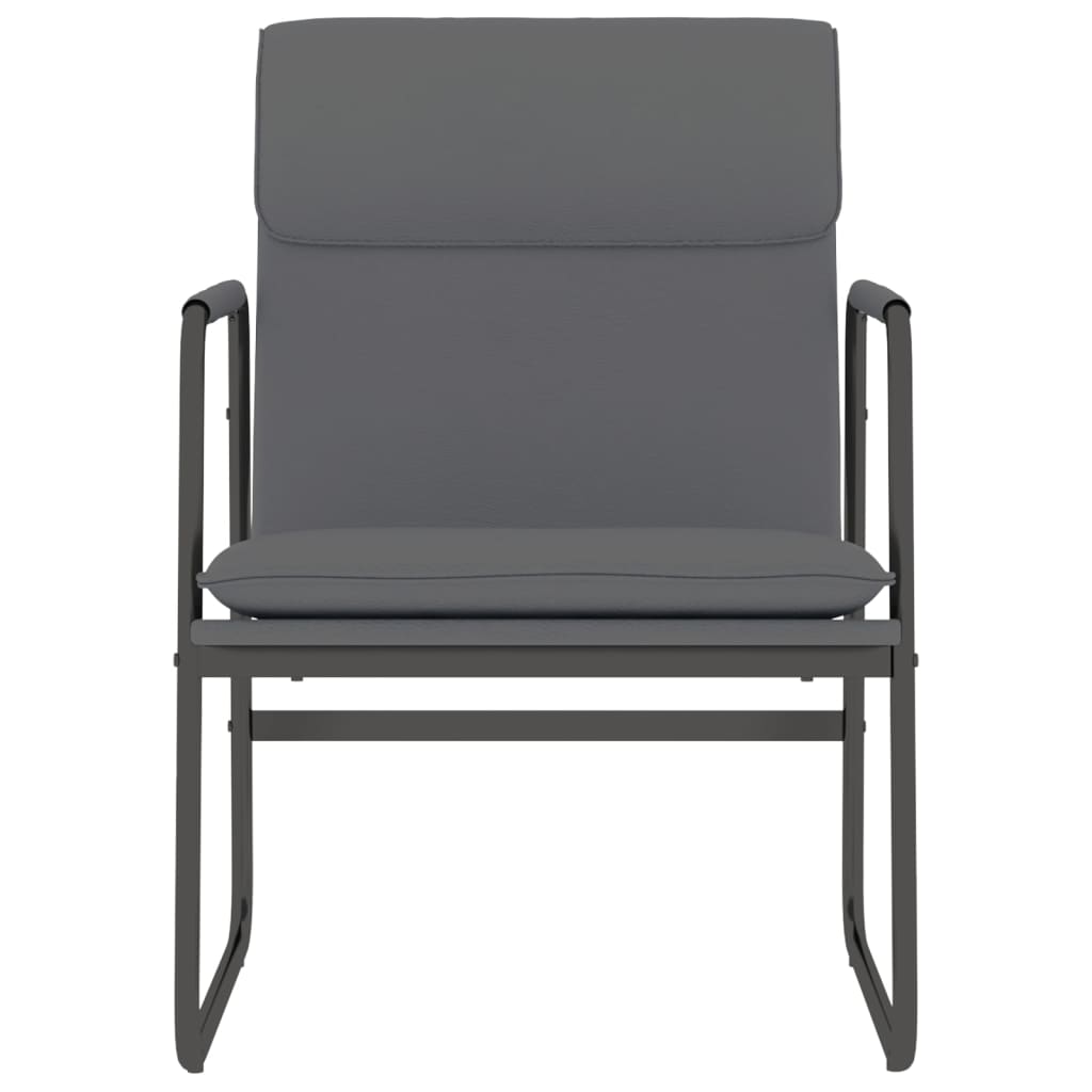 Recliner, grey, 55x64x80cm, artificial leather