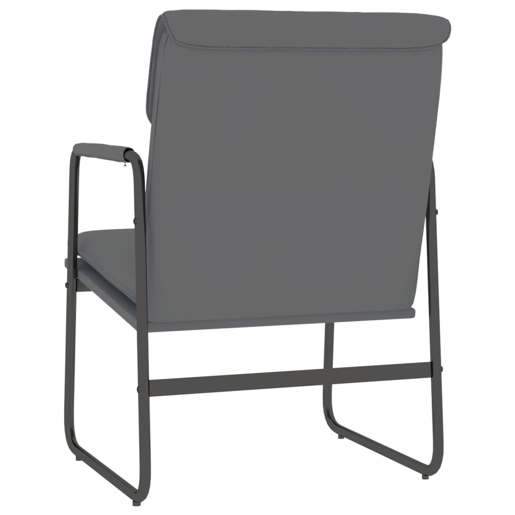 Recliner, grey, 55x64x80cm, artificial leather