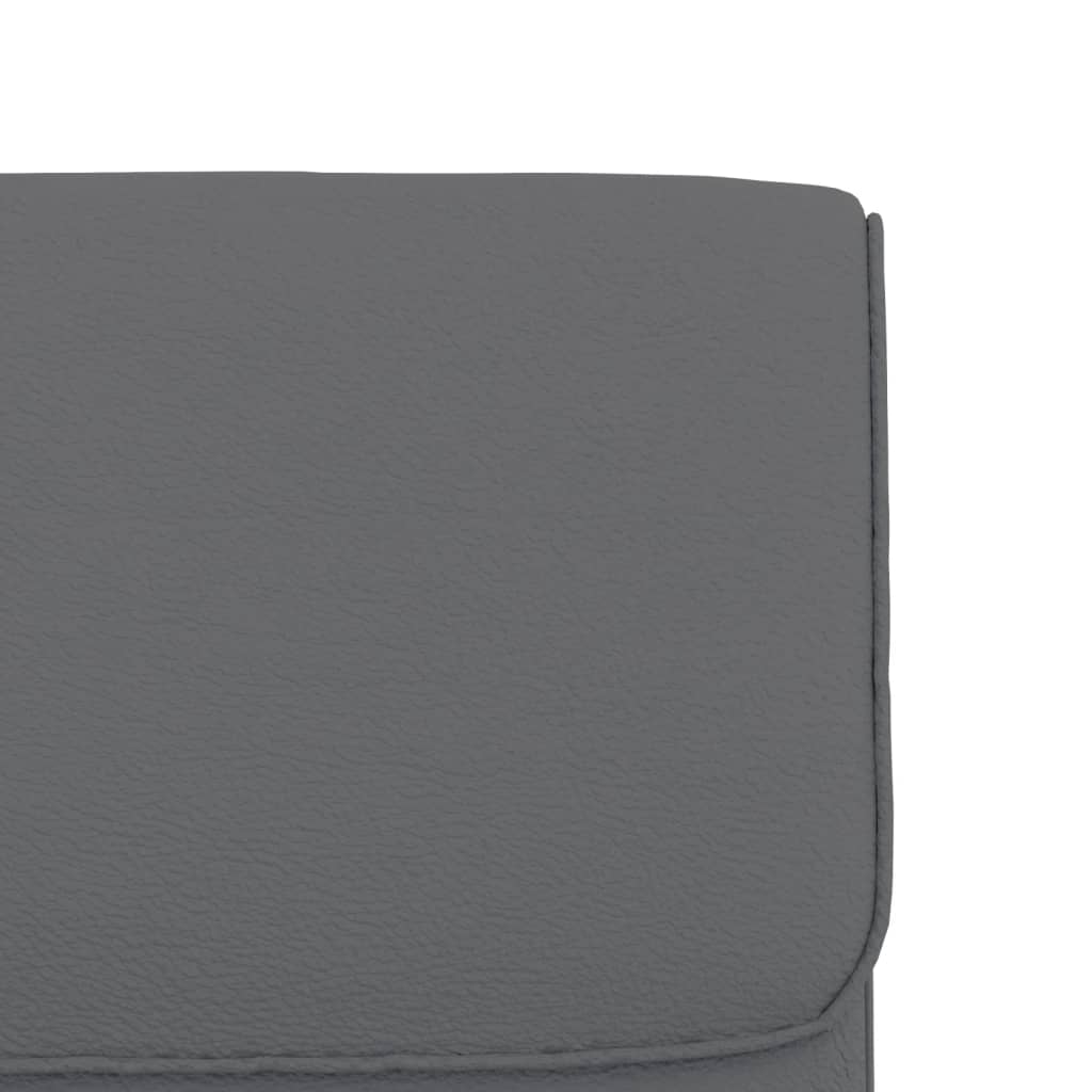 Recliner, grey, 55x64x80cm, artificial leather