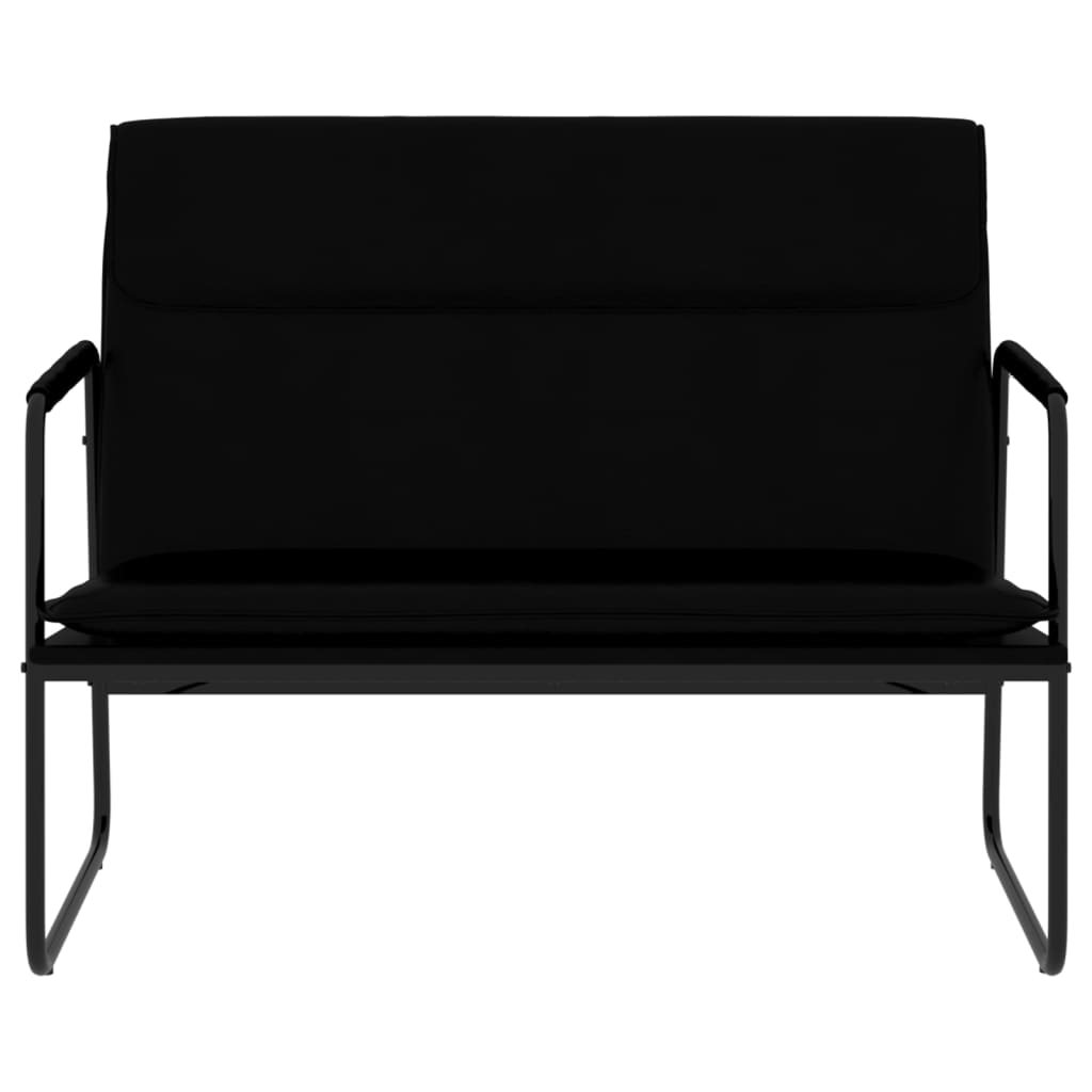 Bench, black, 100x64x80cm, artificial leather