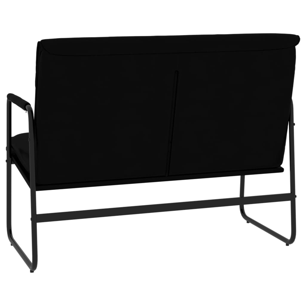 Bench, black, 100x64x80cm, artificial leather