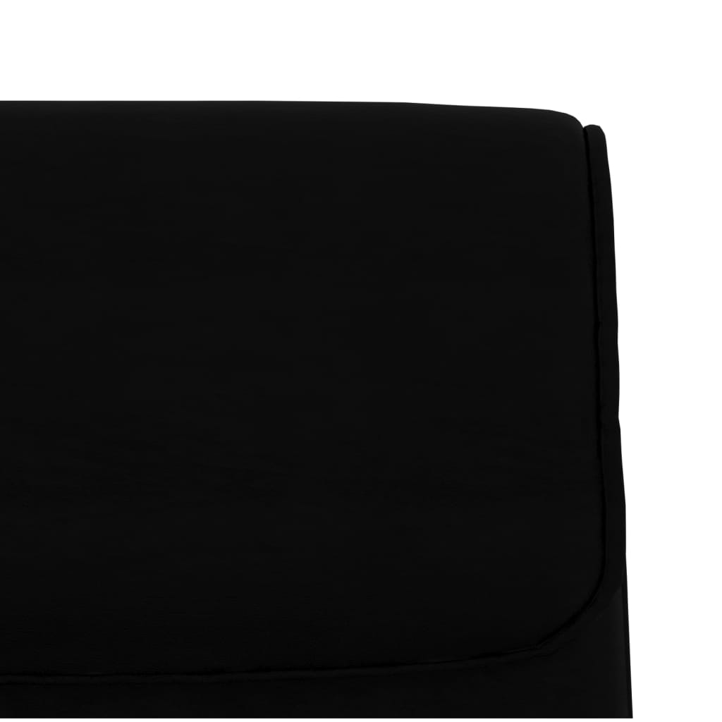 Bench, black, 100x64x80cm, artificial leather