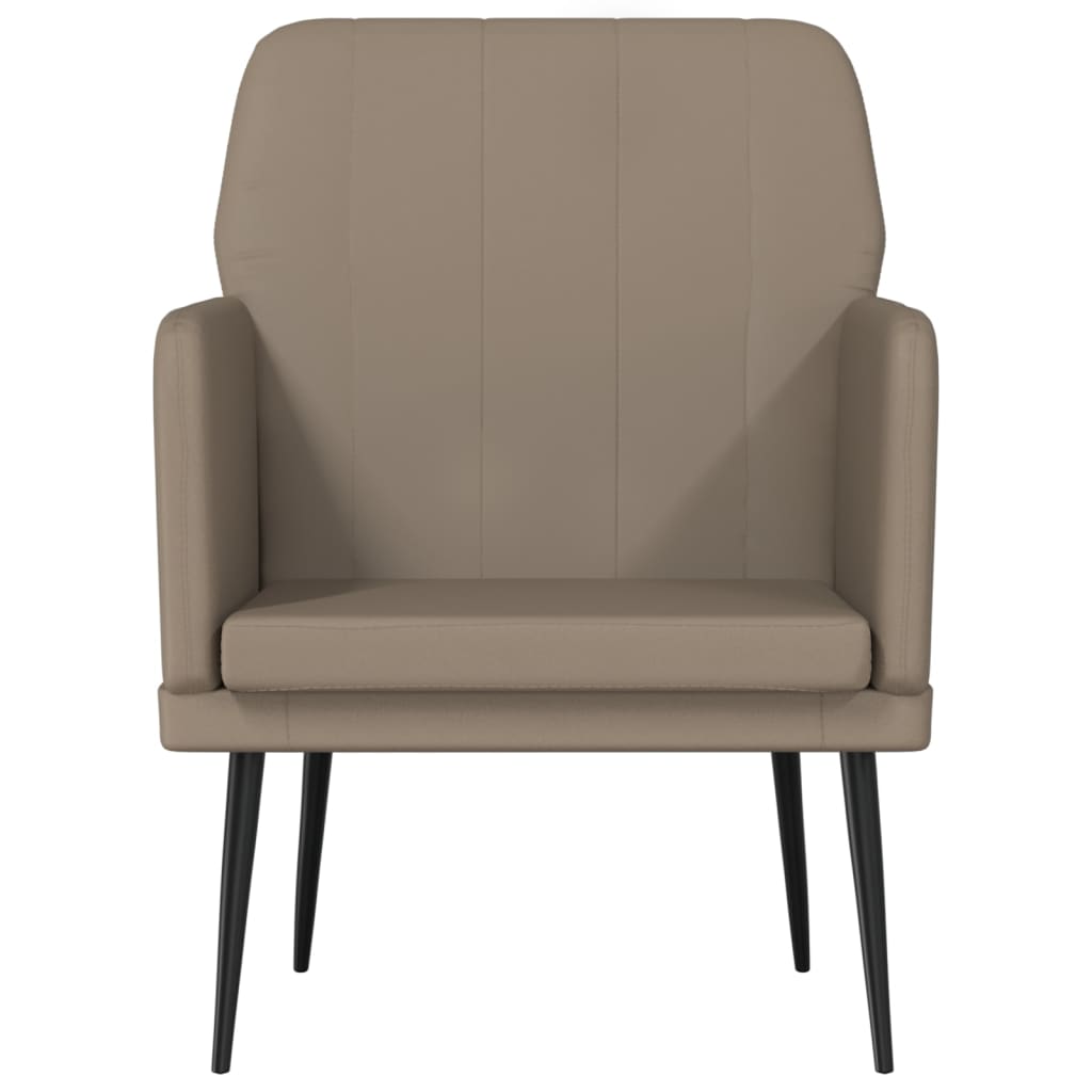 Armchair, cappuccino, 61x78x80cm, artificial leather