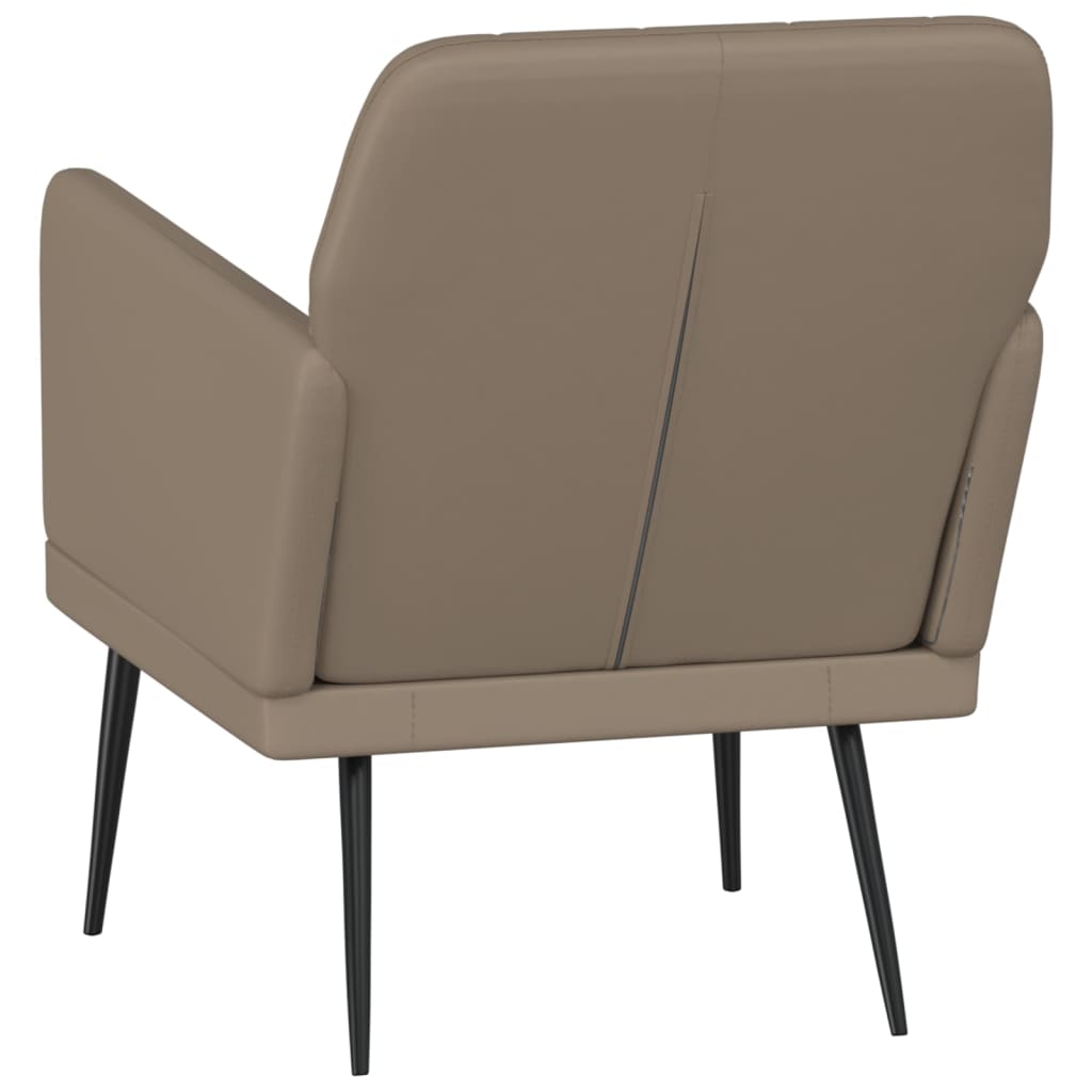 Armchair, cappuccino, 61x78x80cm, artificial leather
