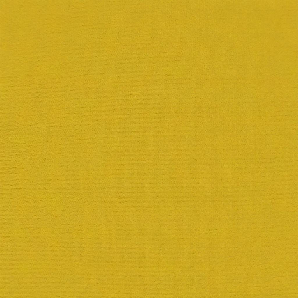Krėslas, geltonos spalvos, 62x79x79cm, aksomas
