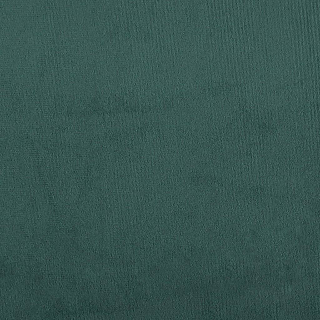 Bench, dark green, 108x79x79cm, velvet