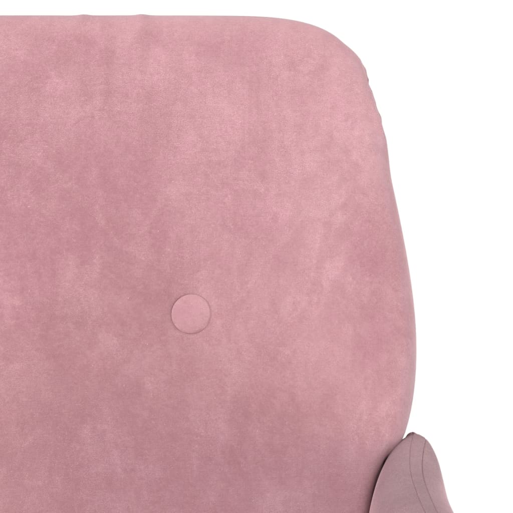 Bench, pink, 108x79x79cm, velvet