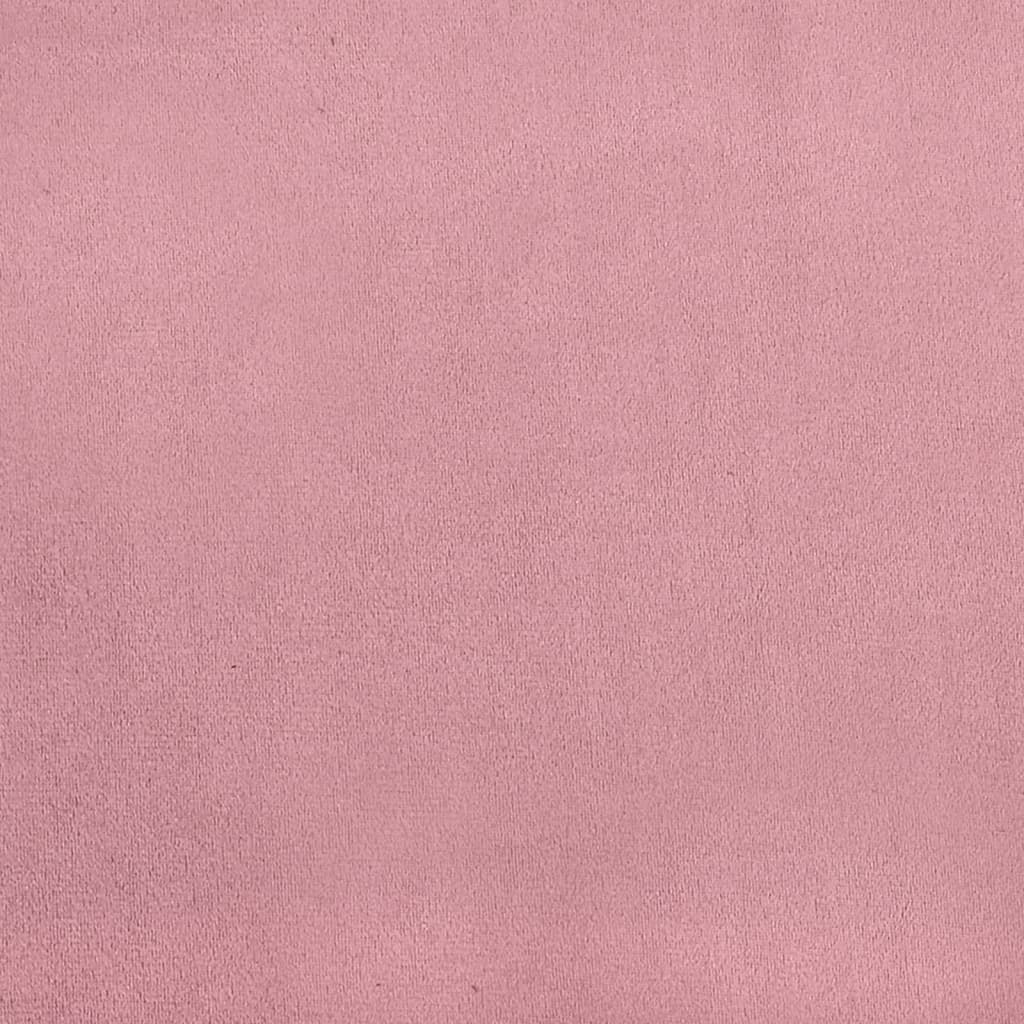 Bench, pink, 108x79x79cm, velvet