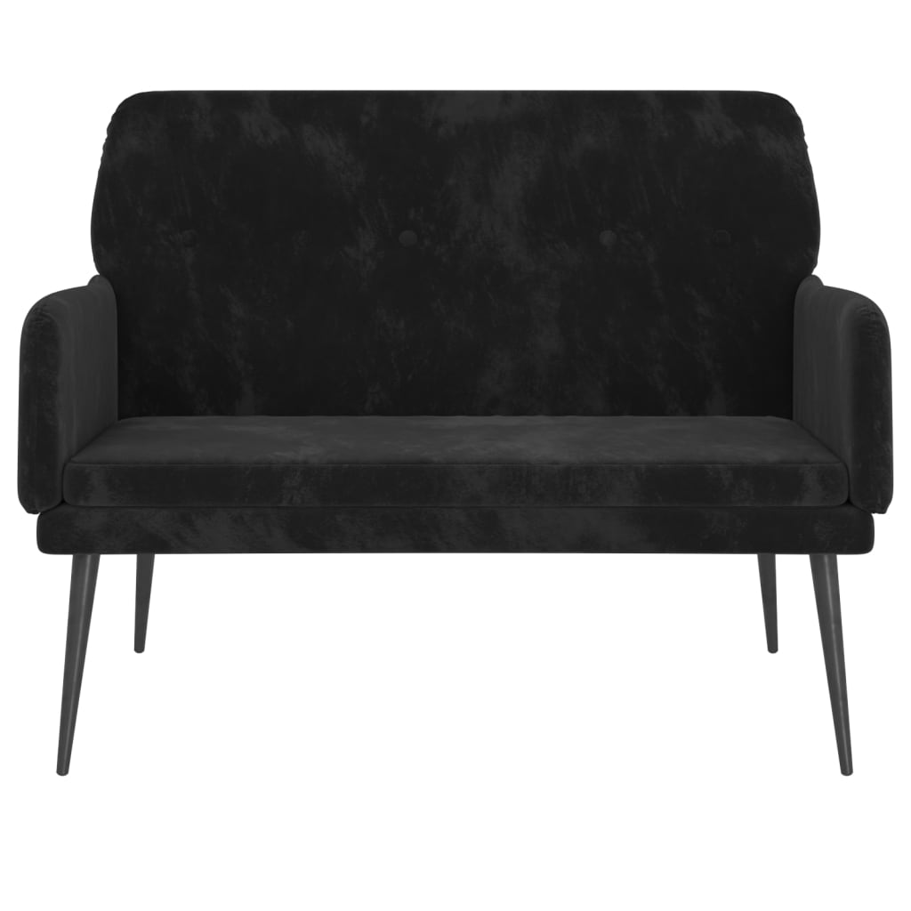 Sols, melns, 108x79x79cm, samts