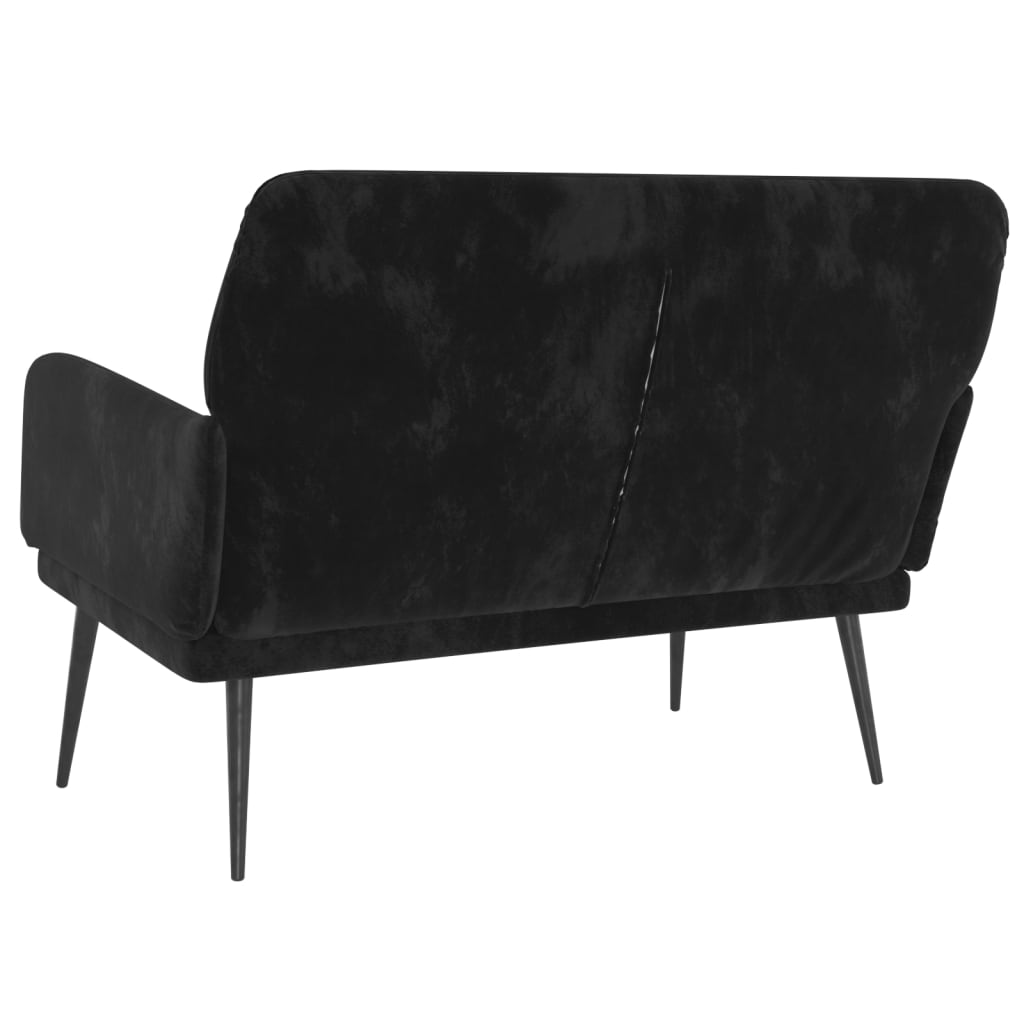 Sols, melns, 108x79x79cm, samts