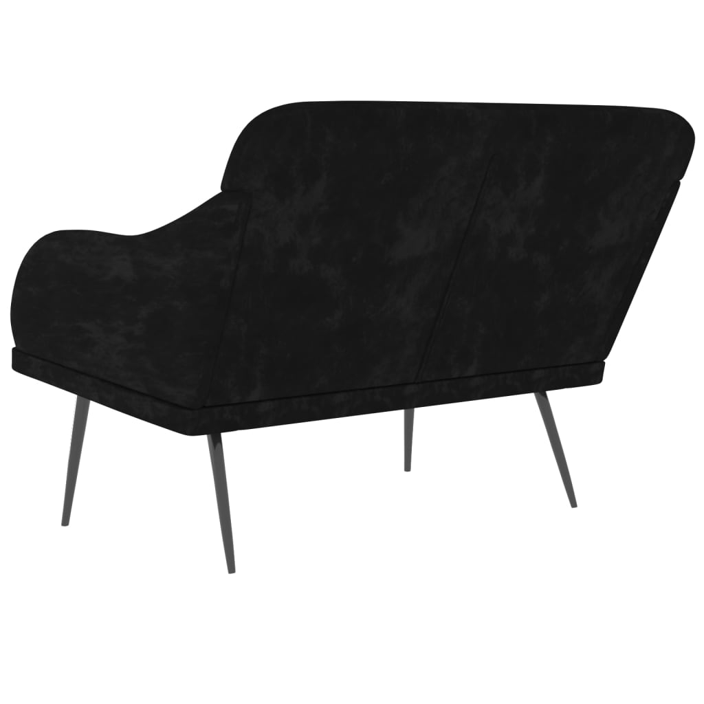 Sols, melns, 110x76x80cm, samts