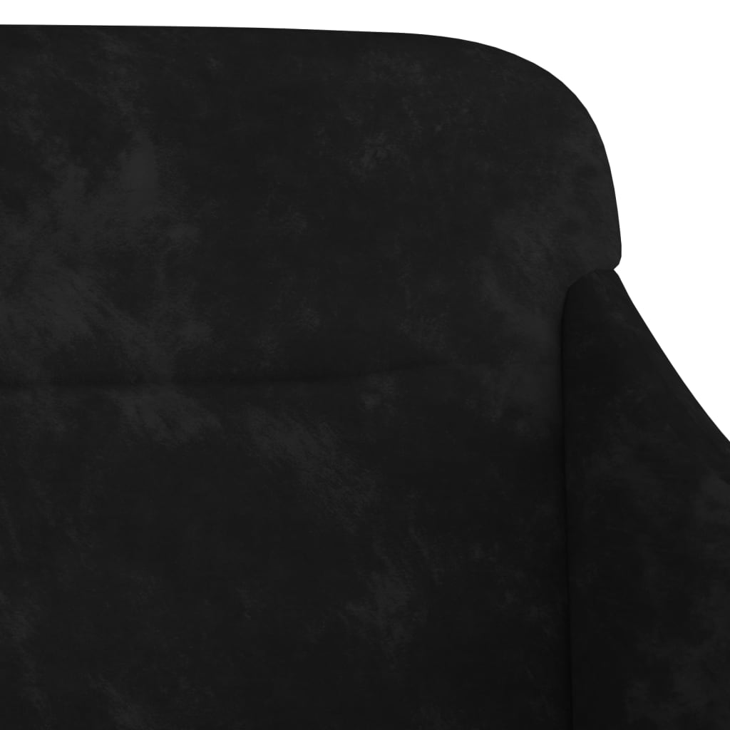 Sols, melns, 110x76x80cm, samts