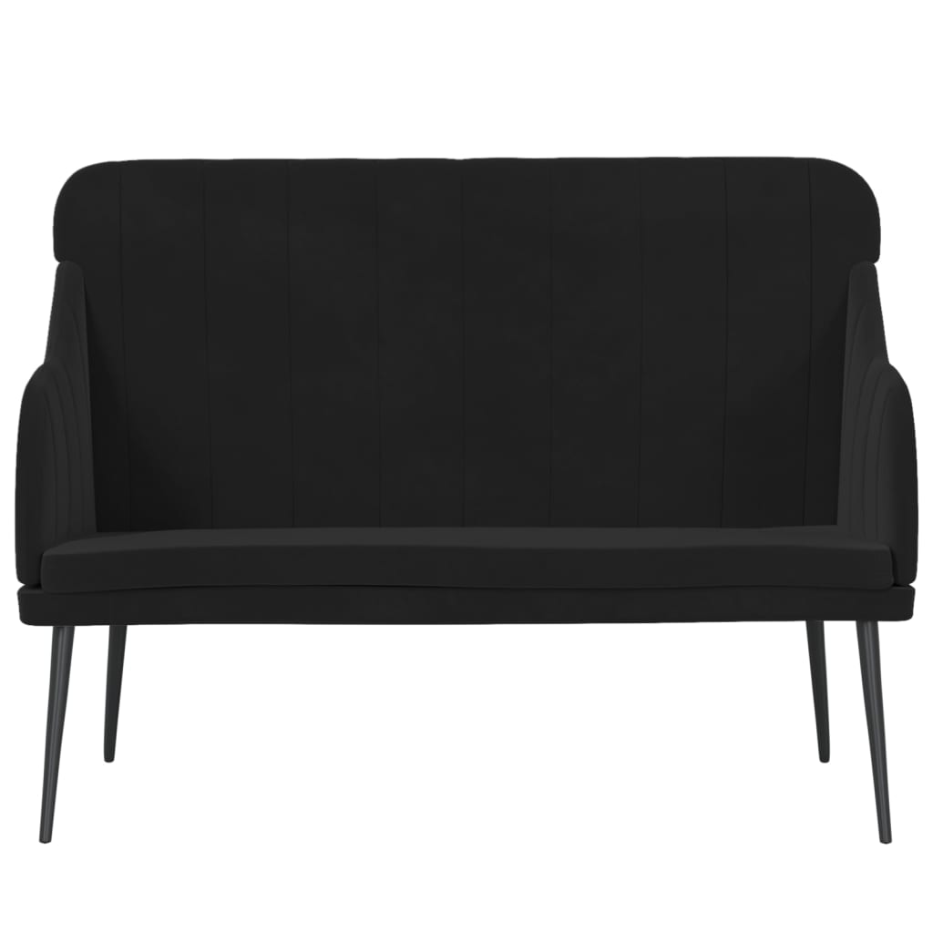 Sols, melns, 110x76x80cm, samts