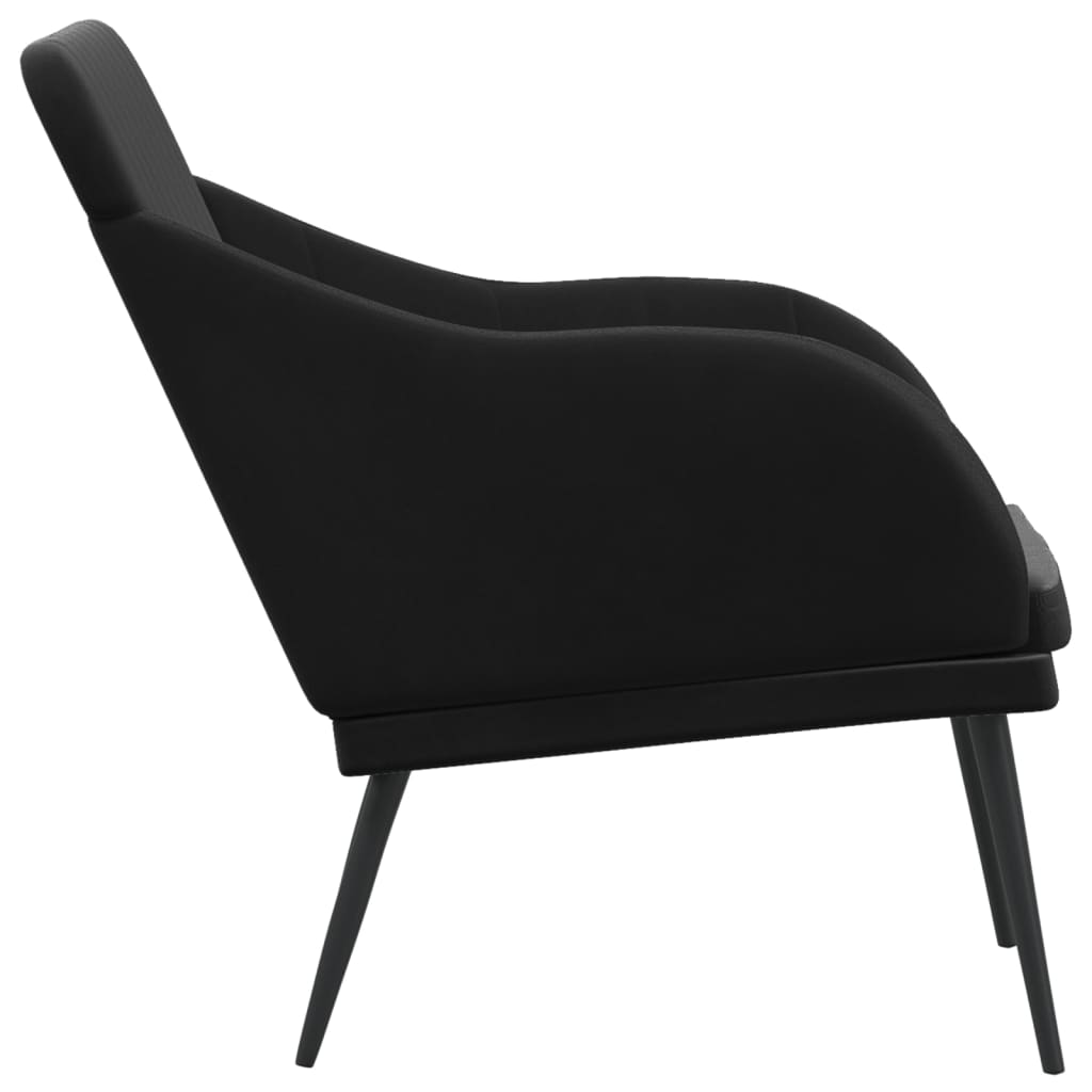 Sols, melns, 110x76x80cm, samts