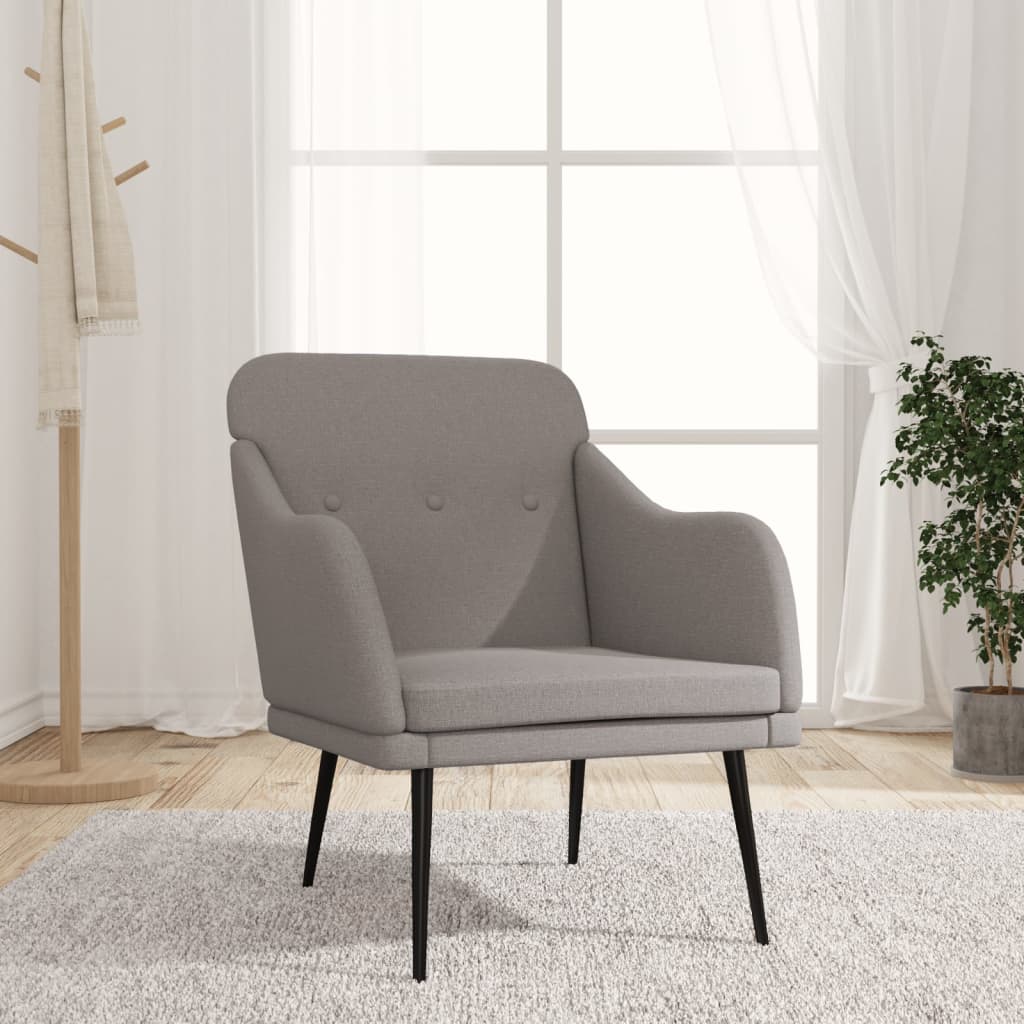 Krēsls, taupe krāsa, 63x76x80cm, audums
