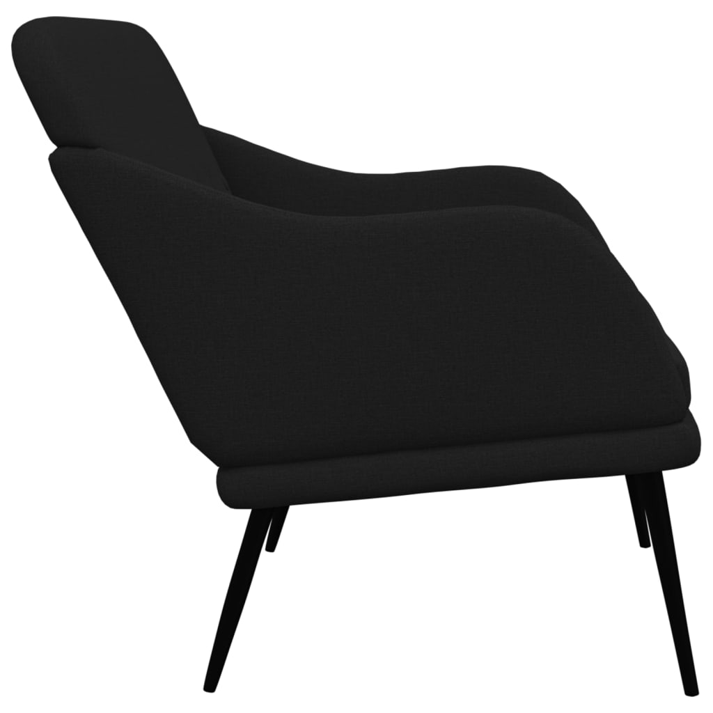 Bench, black, 110x76x80cm, fabric