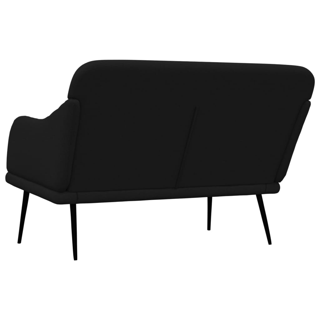 Bench, black, 110x76x80cm, fabric